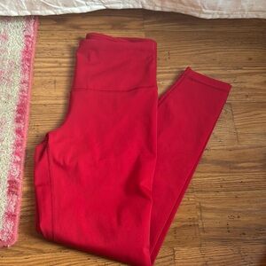 90 Degree By Reflex Bold Red Leggings